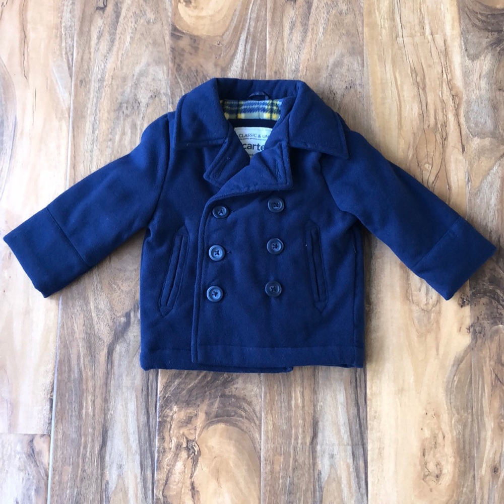 NWOT Carter’s Blue Peacoat 18 months